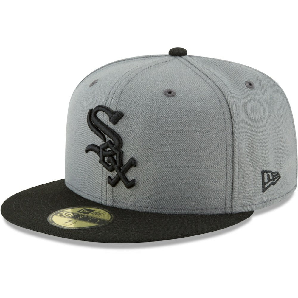 Chicago White Sox Two-Tone 59FIFTY Fitted Hat - Gray/Black | New Era