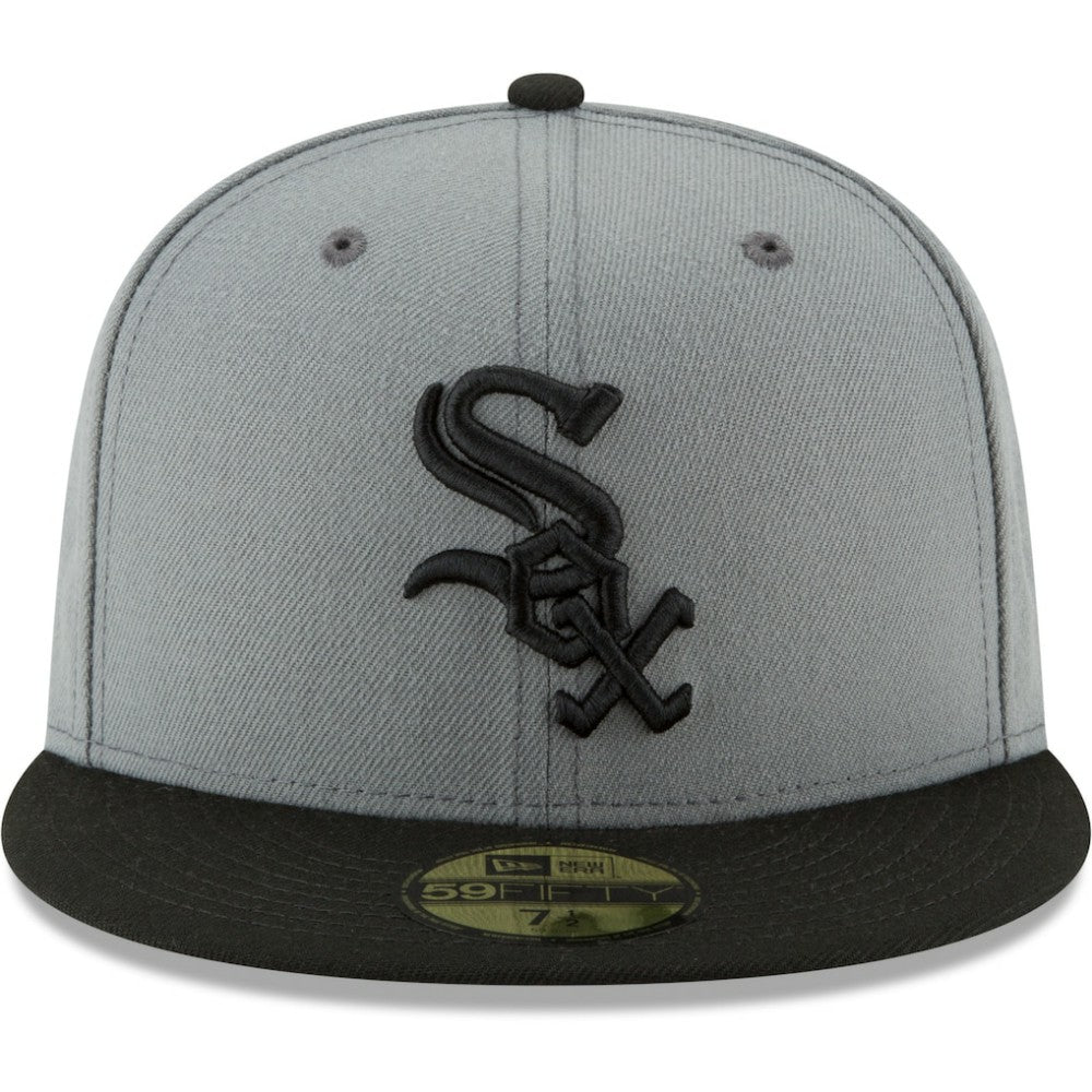 Chicago White Sox Two-Tone 59FIFTY Fitted Hat - Gray/Black | New Era