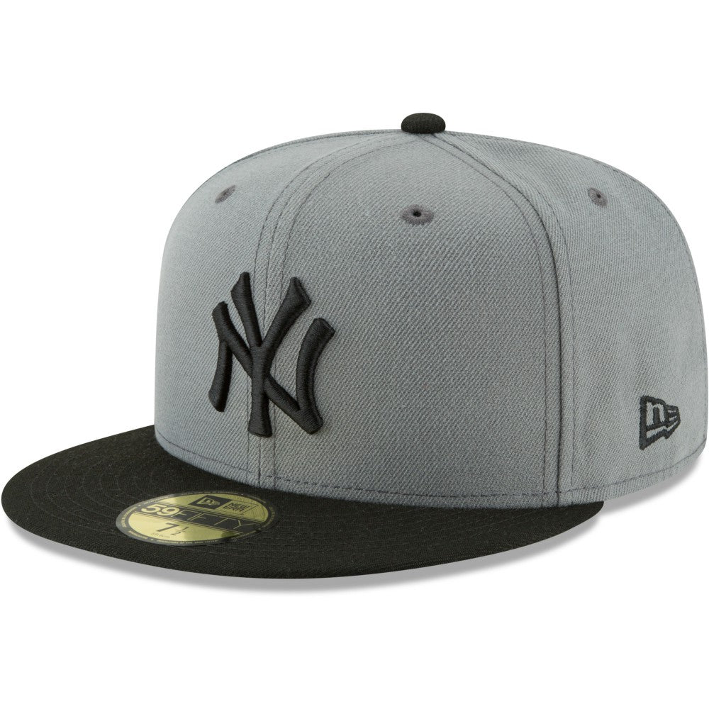 New York Yankees Two-Tone 59FIFTY Fitted Hat - Gray/Black | New Era