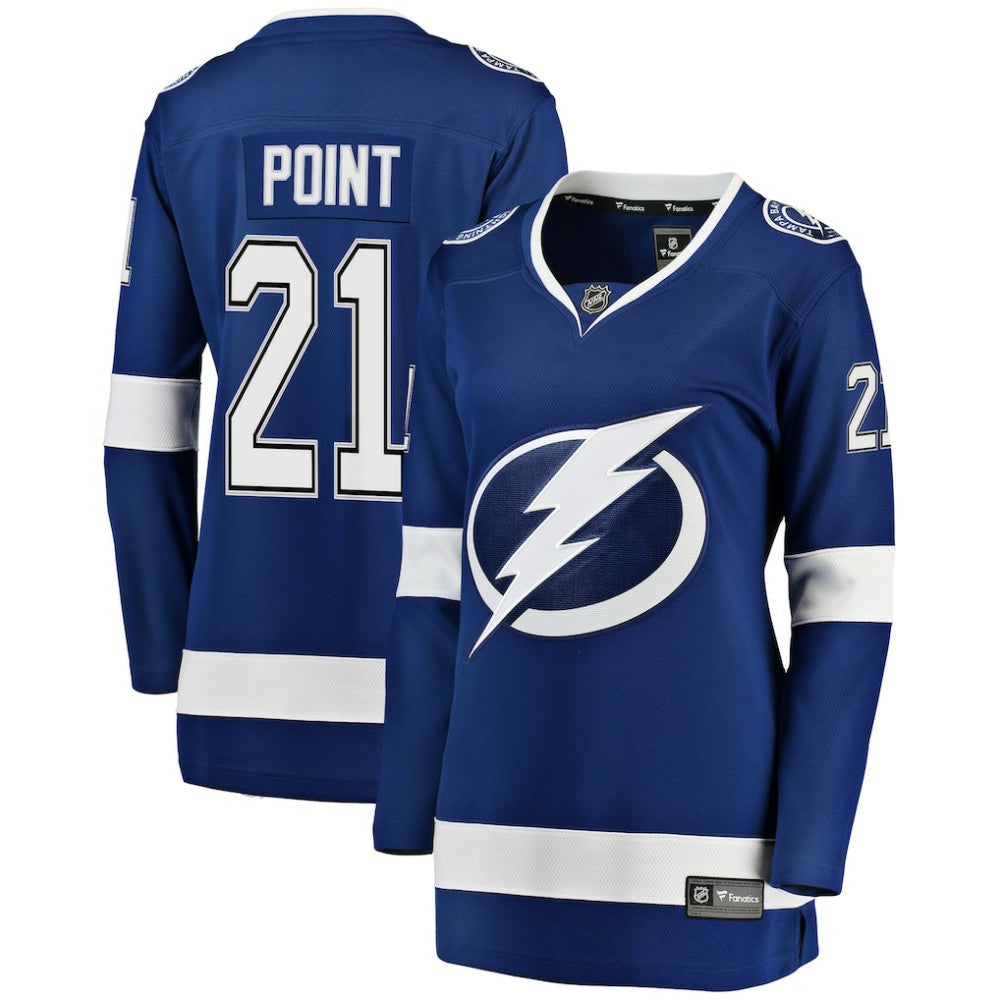 Brayden Point Tampa Bay Lightning Fanatics Women's Breakaway Player Jersey Blue