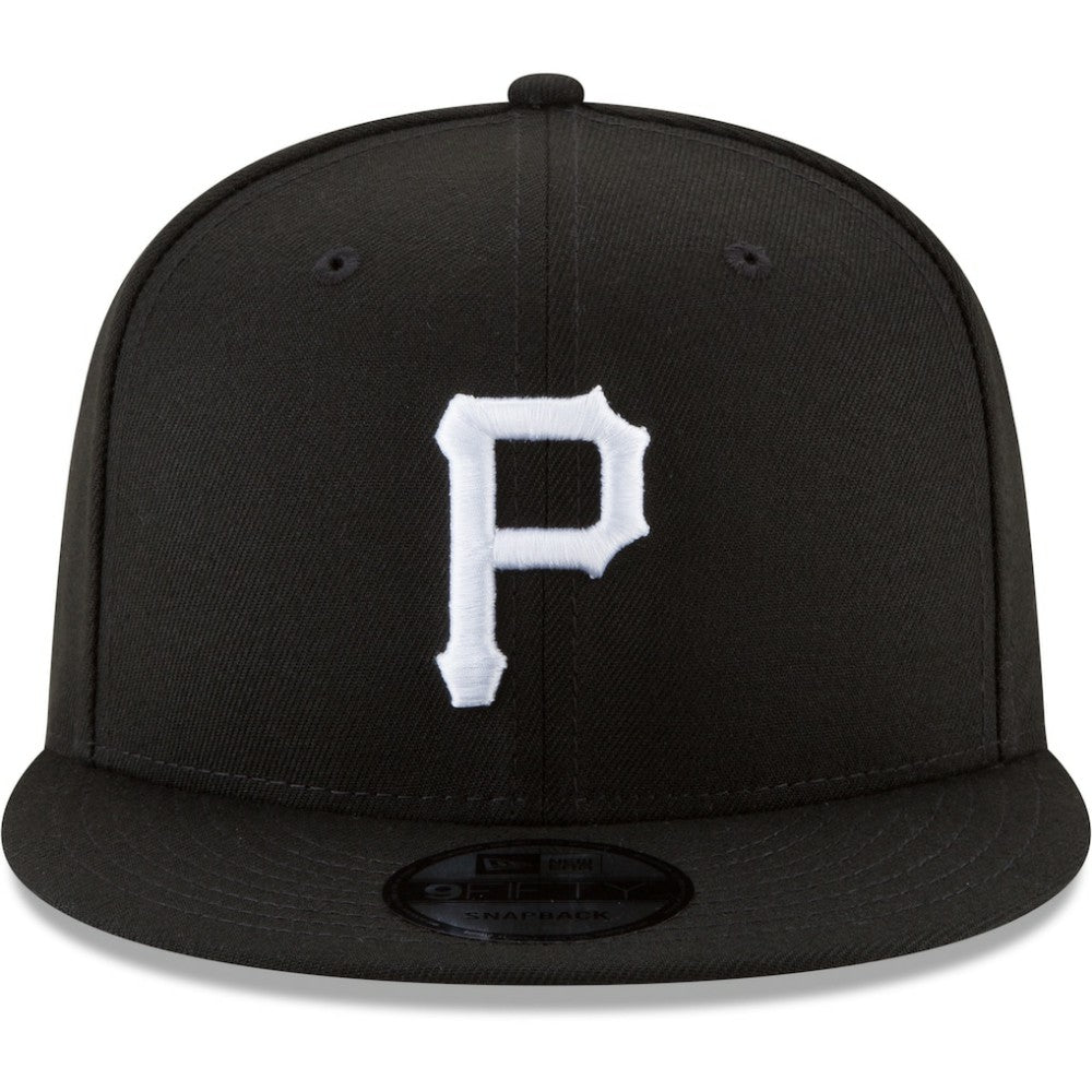 Pittsburgh Pirates Black & White 9FIFTY Snapback Hat - Black | New Era