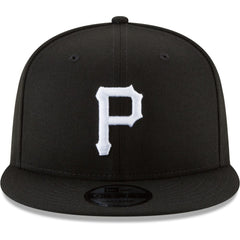 Pittsburgh Pirates Black & White 9FIFTY Snapback Hat - Black | New Era