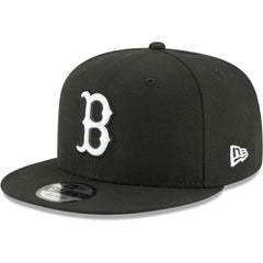 Boston Red Sox Black & White 9FIFTY Snapback Hat - Black | New Era