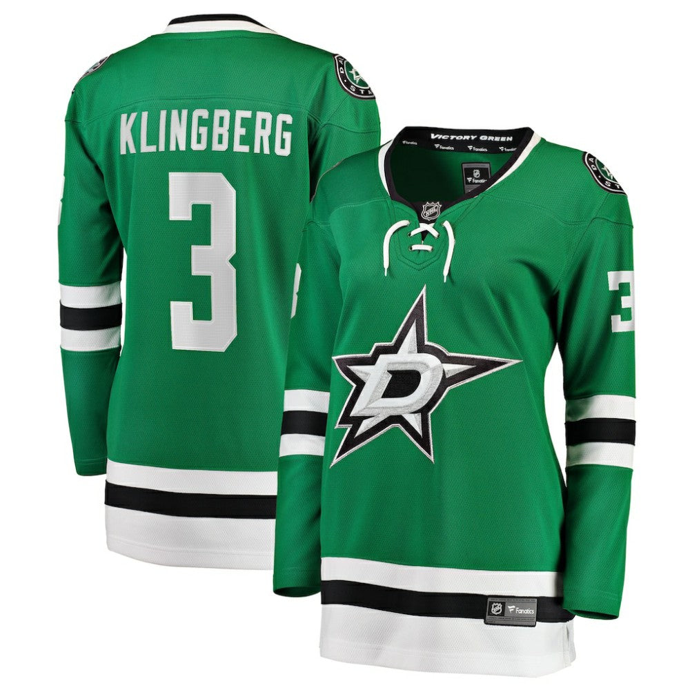 John Klingberg Dallas Stars Fanatics Women's Breakaway Player Jersey Kelly Green