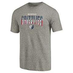 Memphis Grizzlies Freedom Tri-Blend T-Shirt - Gray cheap