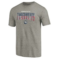 Minnesota Timberwolves Freedom Tri-Blend T-Shirt - Gray shop