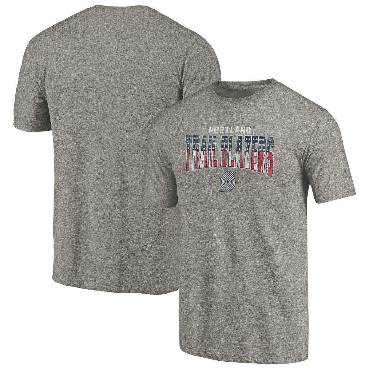 Portland Trail Blazers Freedom Tri-Blend T-Shirt - Gray outlet