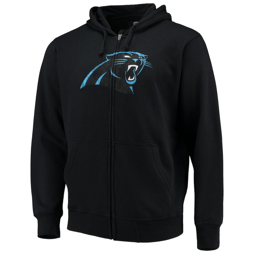 Carolina Panthers G-III Sports by Carl Banks Primary Logo Full-Zip Hoodie - Black discount