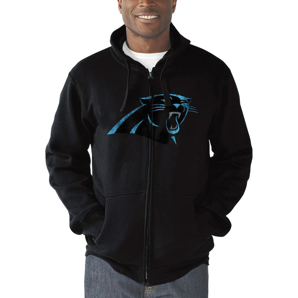Carolina Panthers G-III Sports by Carl Banks Primary Logo Full-Zip Hoodie - Black discount