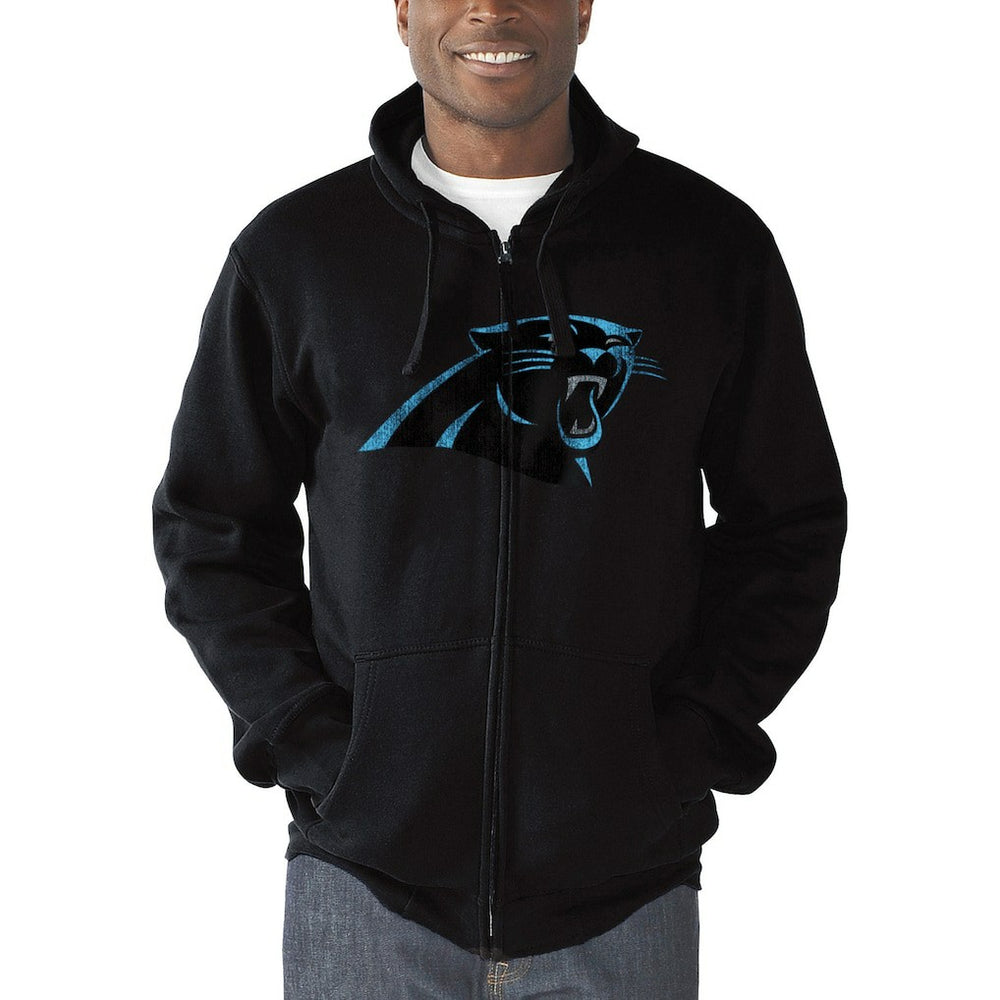 Carolina Panthers G-III Sports by Carl Banks Primary Logo Full-Zip Hoodie - Black discount