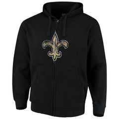 New Orleans Saints G-III Sports by Carl Banks Primary Logo Full-Zip Hoodie - Black cheap