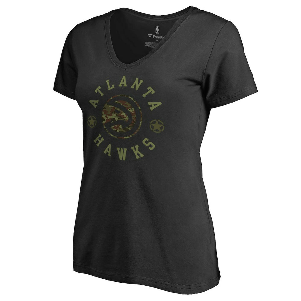 Atlanta Hawks Women's Liberty V-Neck T-Shirt - Black cheap