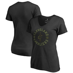 Cleveland Cavaliers Women's Liberty V-Neck T-Shirt sale - Black online