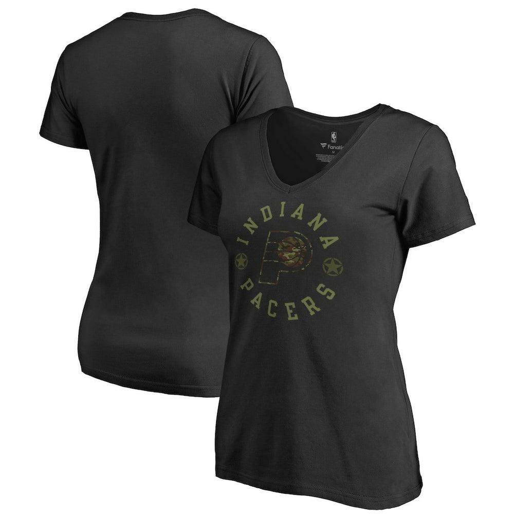Indiana Pacers Women's Liberty V-Neck T-Shirt - Black online