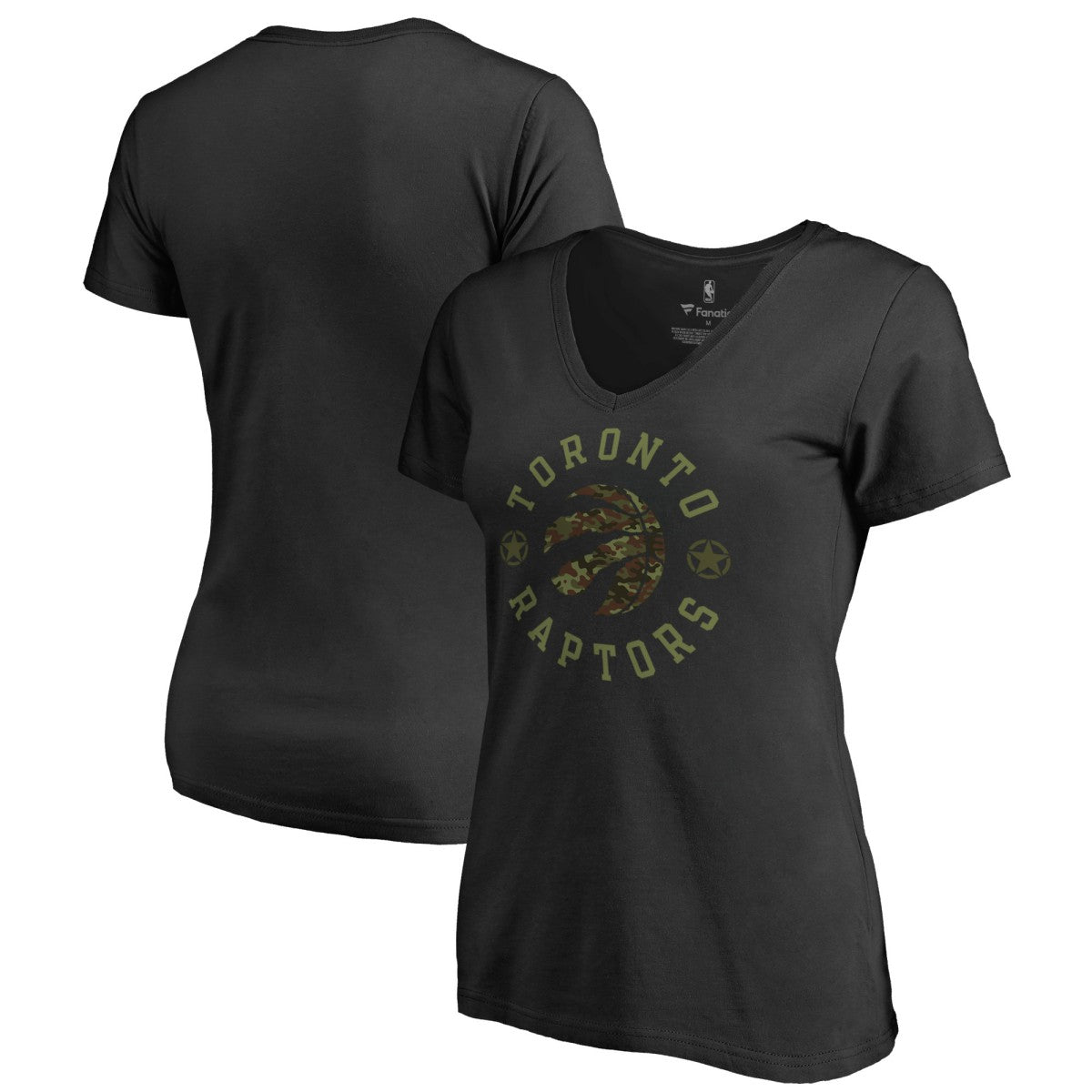 Toronto Raptors Women's Liberty V-Neck T-Shirt - Black cheap