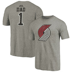 Portland Trail Blazers Greatest Dad Tri-Blend T-Shirt - Gray sale