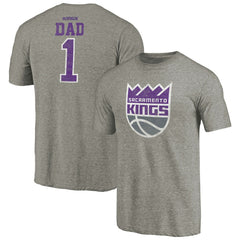 Sacramento Kings Greatest Dad Tri-Blend T-Shirt - Gray sale