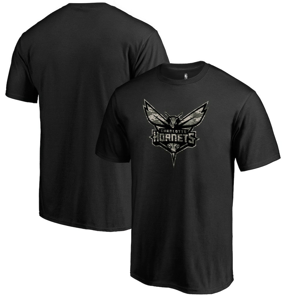Charlotte Hornets Cloak Camo T-Shirt - Black discount