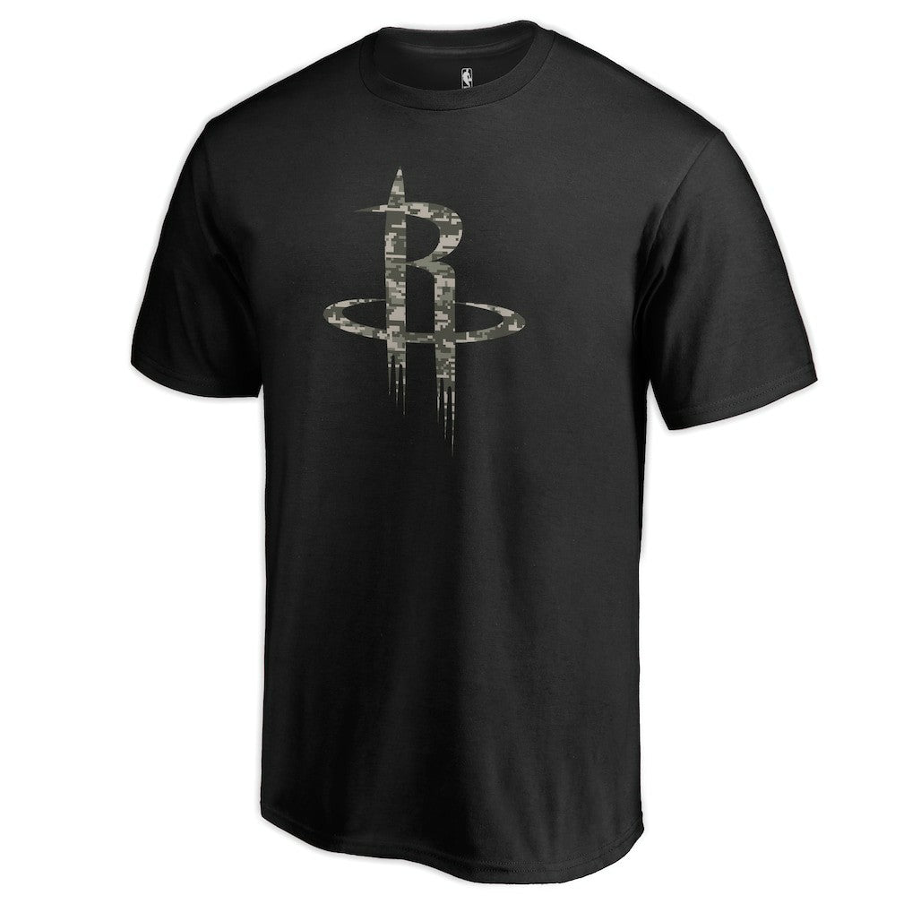 Houston Rockets Cloak Camo T-Shirt - Black outlet