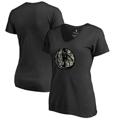 Dallas Mavericks Women's Cloak Camo V-Neck T-Shirt sale - Black outlet