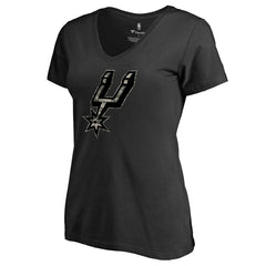 San Antonio Spurs Women's Cloak Camo V-Neck T-Shirt - Black on sale