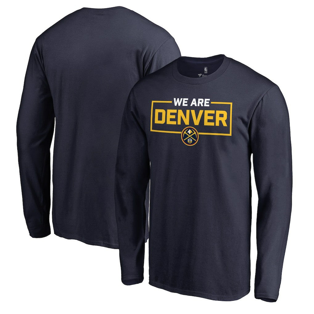 Denver Nuggets We Are Iconic Collection Long Sleeve T-Shirt sale - Navy on sale