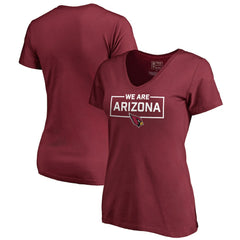 Arizona Cardinals Women's We Are Icon V-Neck T-Shirt - Cardinal online