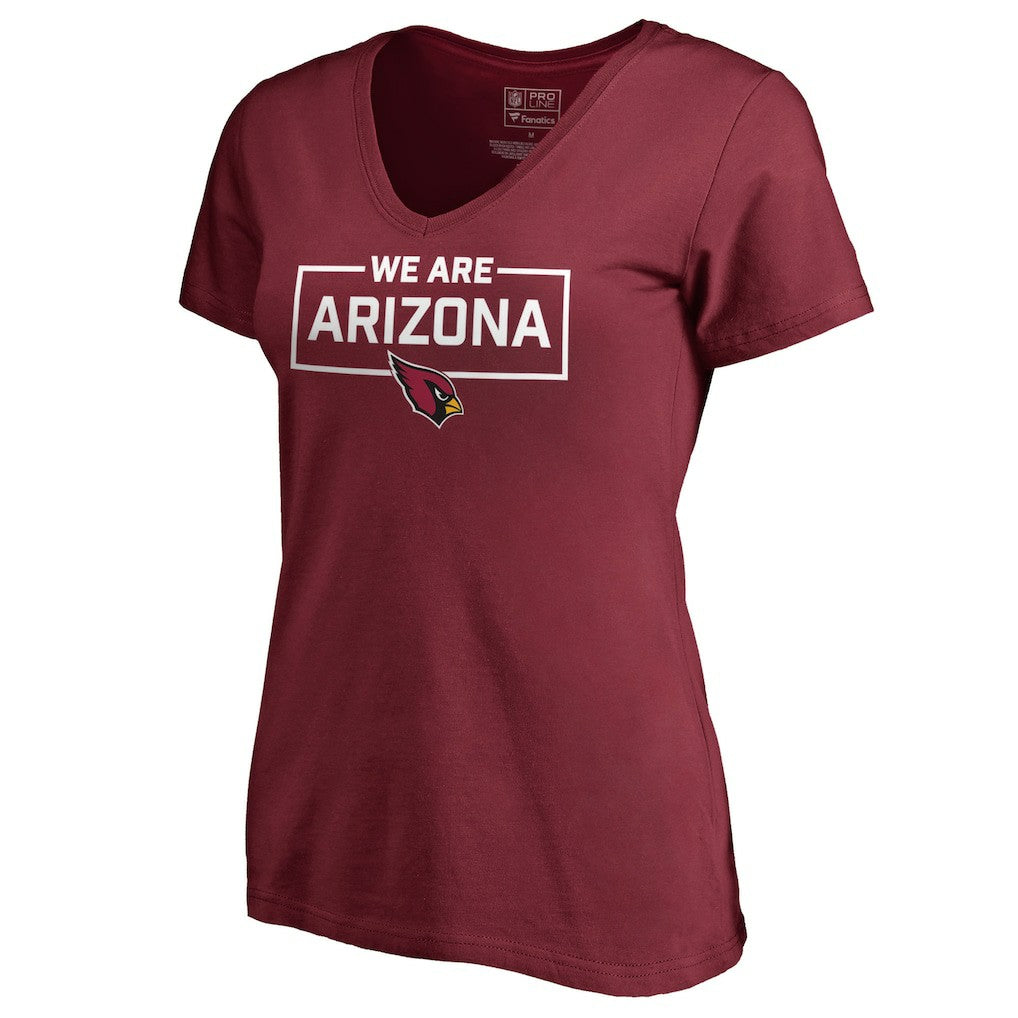 Arizona Cardinals Women's We Are Icon V-Neck T-Shirt - Cardinal online