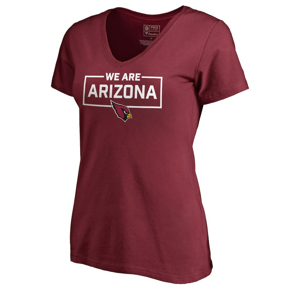 Arizona Cardinals Women's We Are Icon V-Neck T-Shirt - Cardinal online