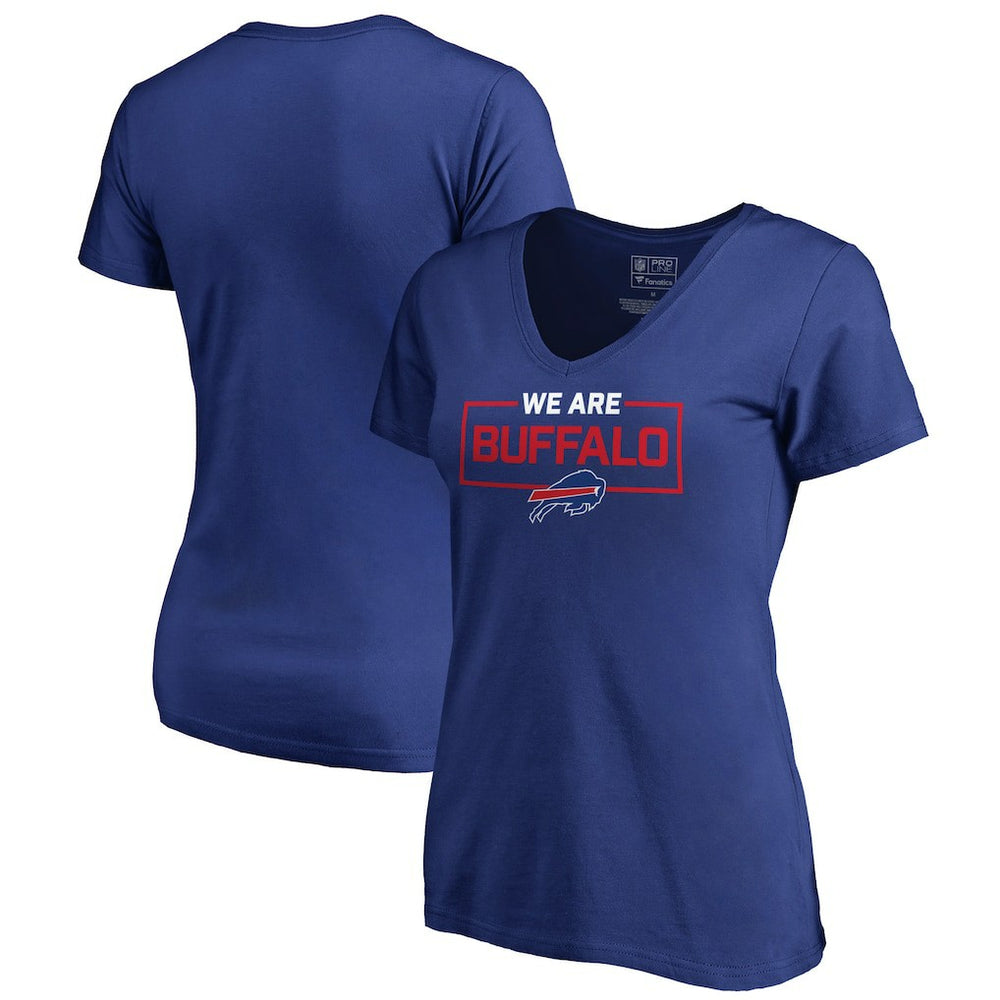 Buffalo Bills Women's We Are Icon V-Neck T-Shirt - Royal on sale