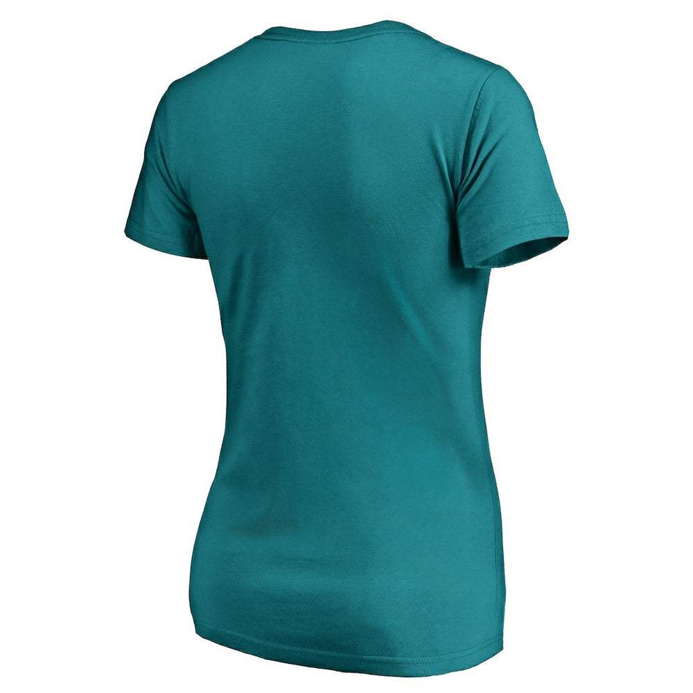 Miami Dolphins Women's We Are Icon V-Neck T-Shirt - Aqua discount