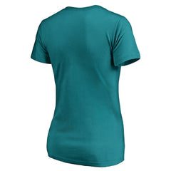 Miami Dolphins Women's We Are Icon V-Neck T-Shirt - Aqua discount