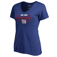 New York Giants Women's We Are Icon V-Neck T-Shirt - Royal online
