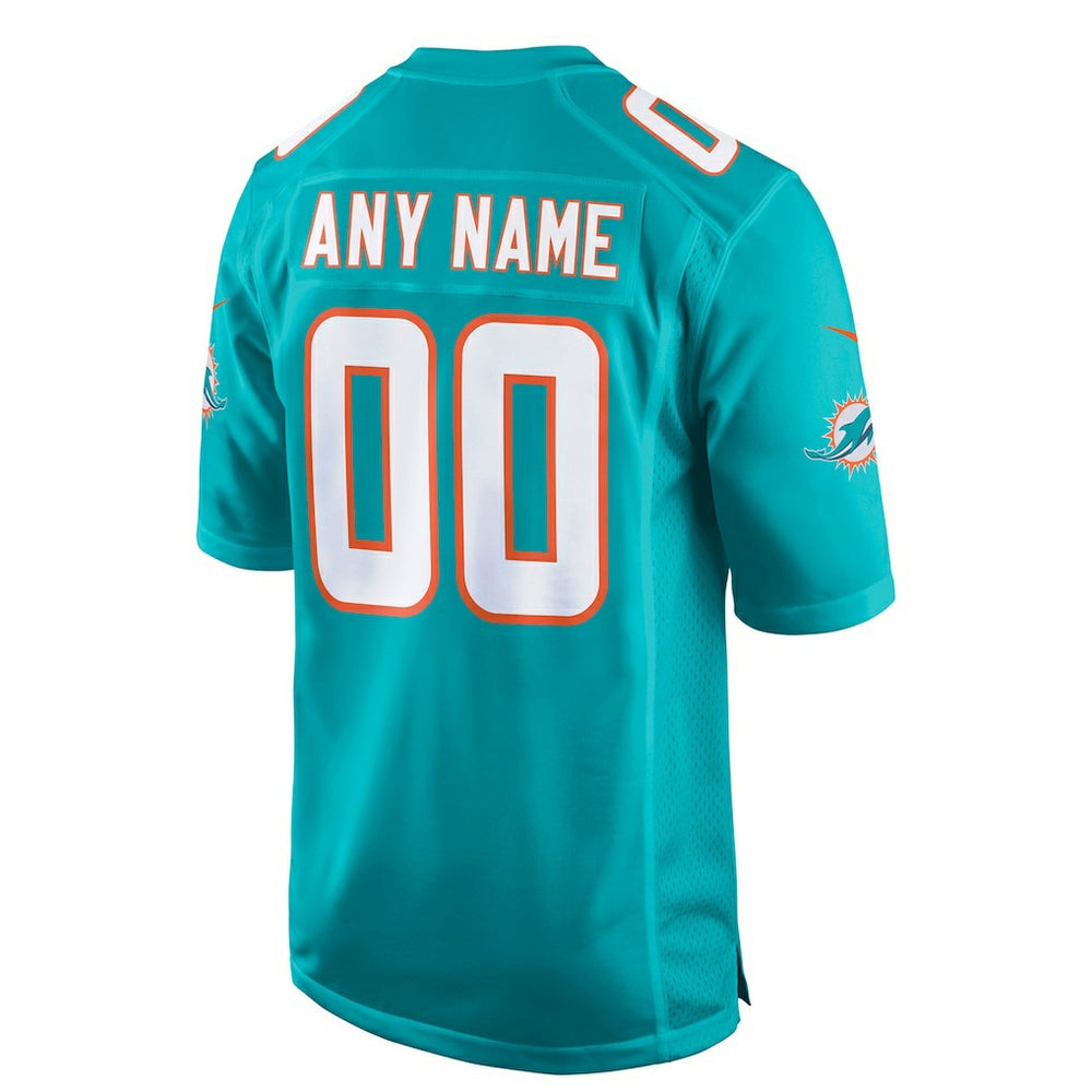 Miami Dolphins Youth Custom Game Jersey - Aqua | Nike online