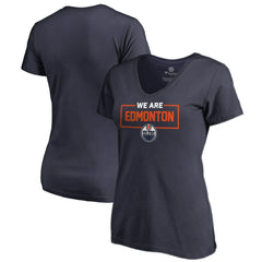 Edmonton Oilers Women's Iconic Collection V-Neck T-Shirt Navy