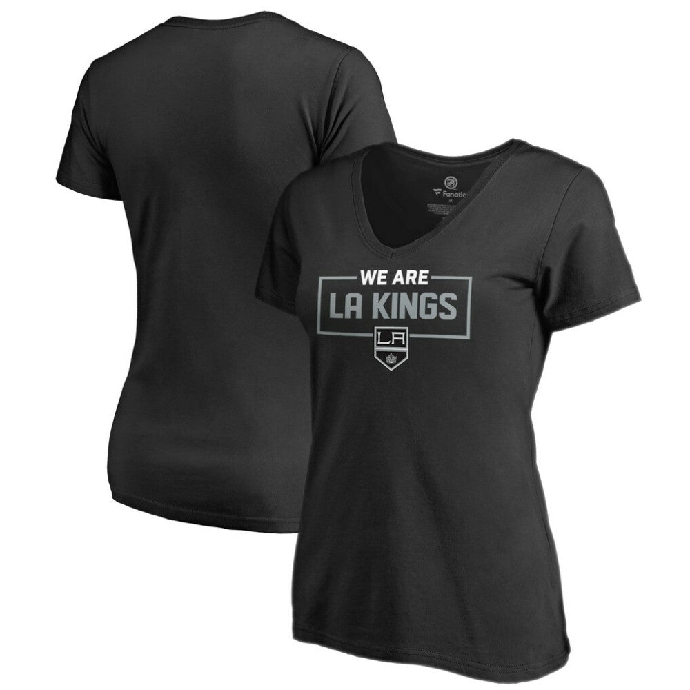 Los Angeles Kings Women's Iconic Collection V-Neck T-Shirt Black