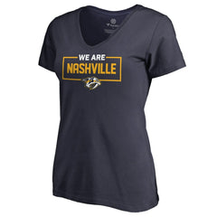 Nashville Predators Women's Iconic Collection V-Neck T-Shirt Navy