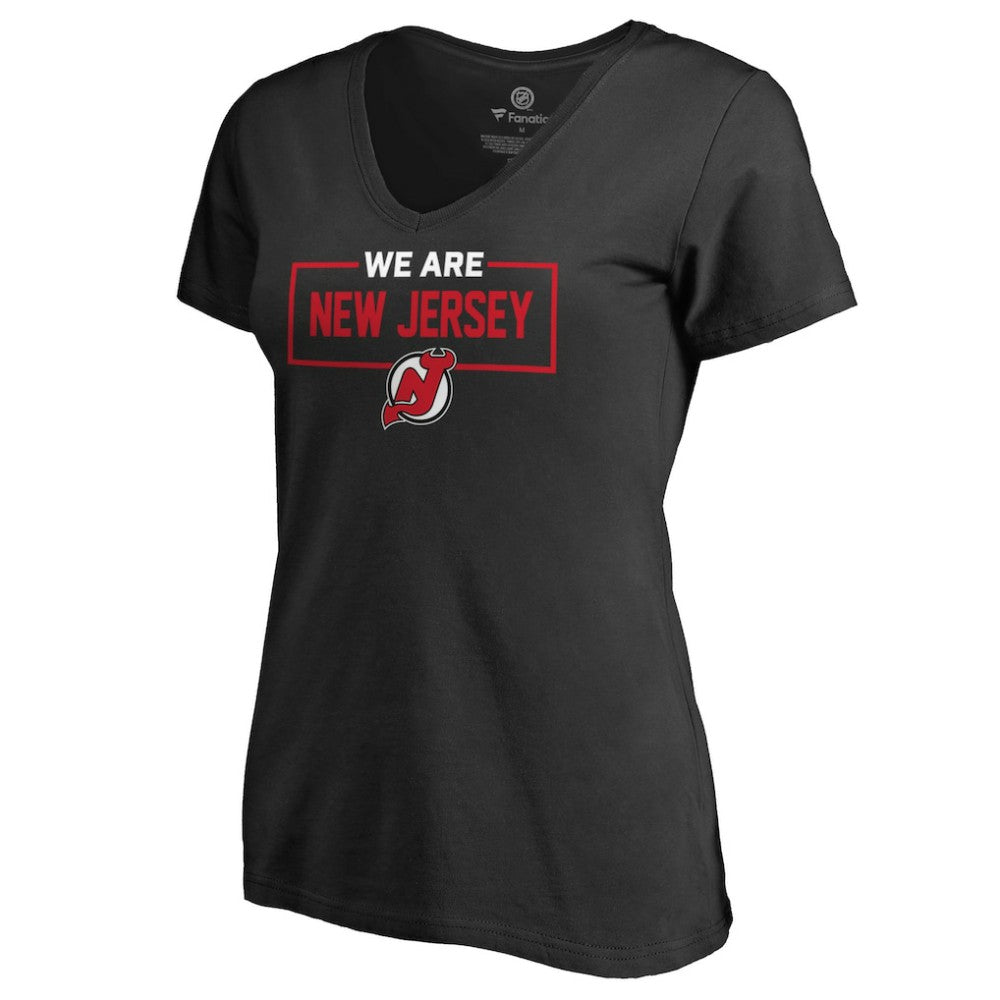 New Jersey Devils Women's Iconic Collection V-Neck T-Shirt Black