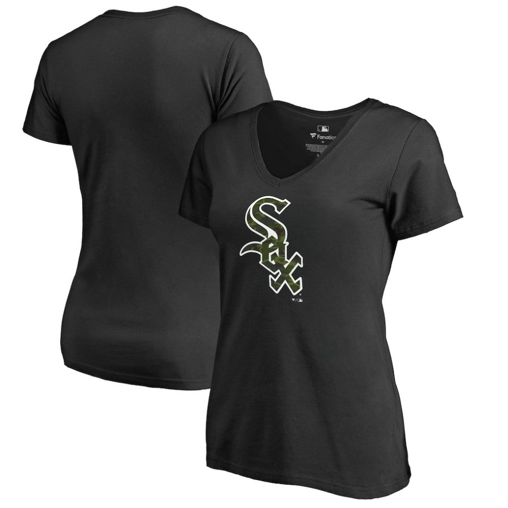 Chicago White Sox Women's Armed Forces Wordmark T-Shirt - Black