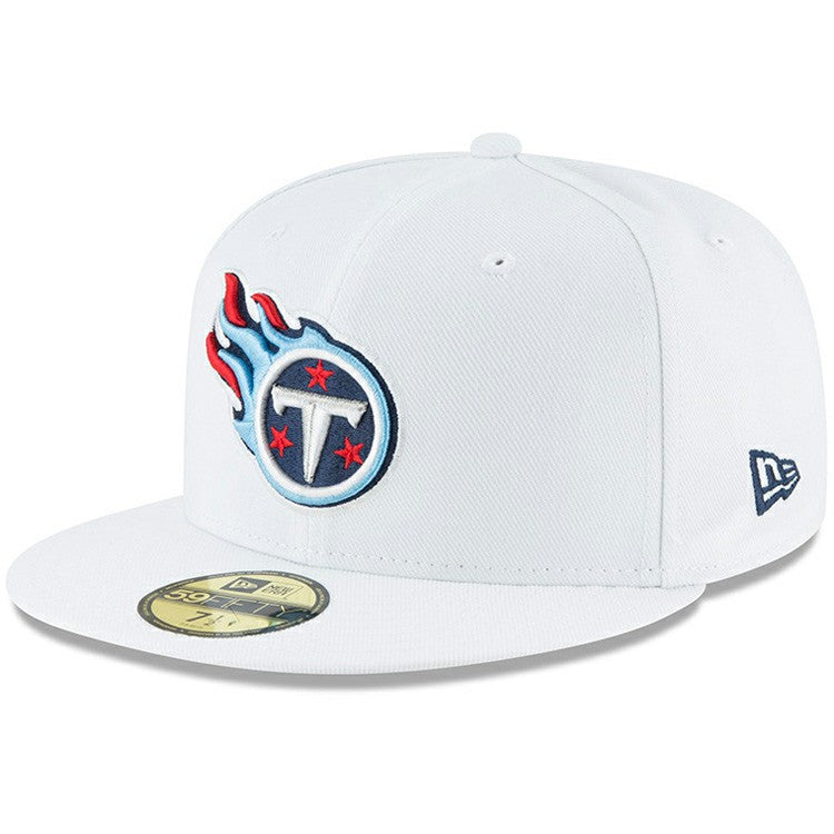 Tennessee Titans New Era Omaha 59FIFTY Fitted Hat - White discount