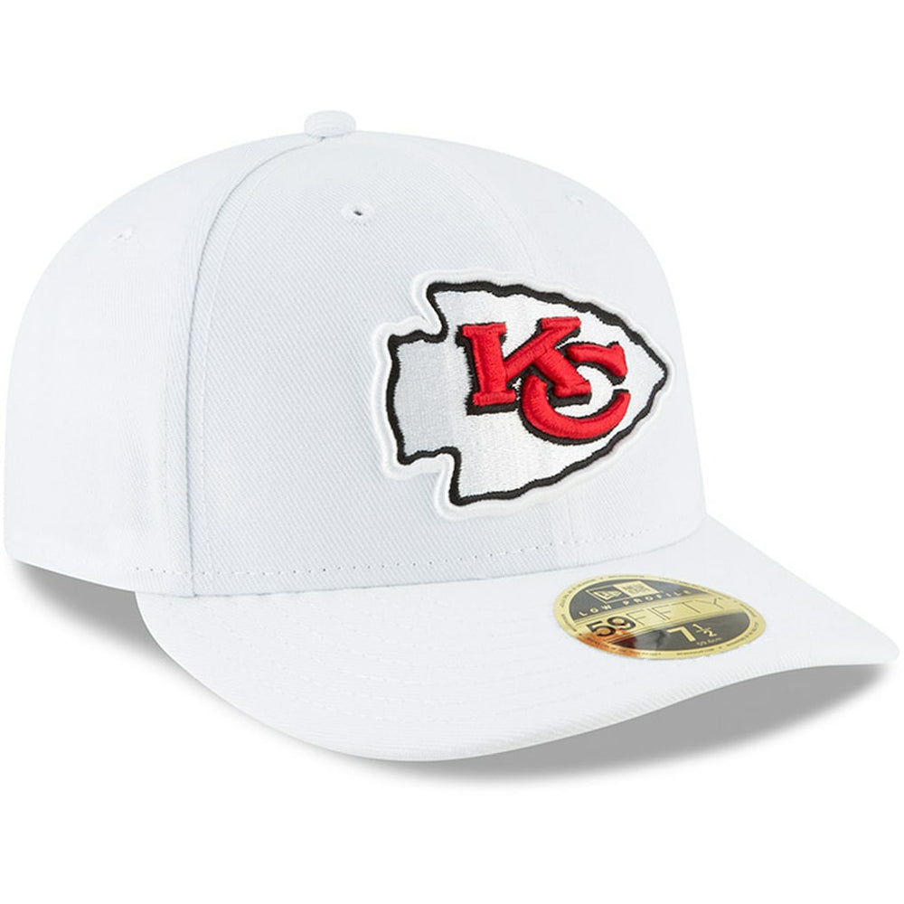 Kansas City Chiefs New Era Omaha Low Profile 59FIFTY Fitted Hat - White for sale