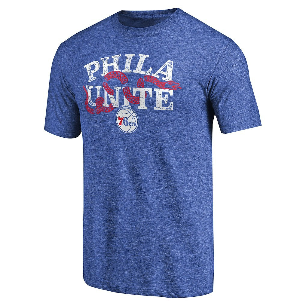 Philadelphia 76ers Hometown Collection Join Or Die Tri-Blend T-Shirt - Royal on sale