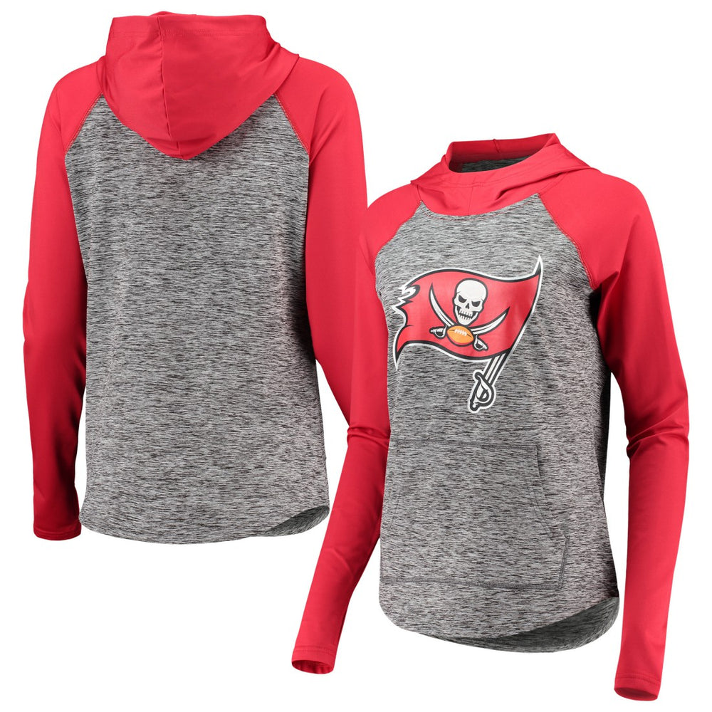 Tampa Bay Buccaneers G-III 4Her by Carl Banks Women's Championship Ring Pullover Hoodie - Heathered Gray/Red outlet