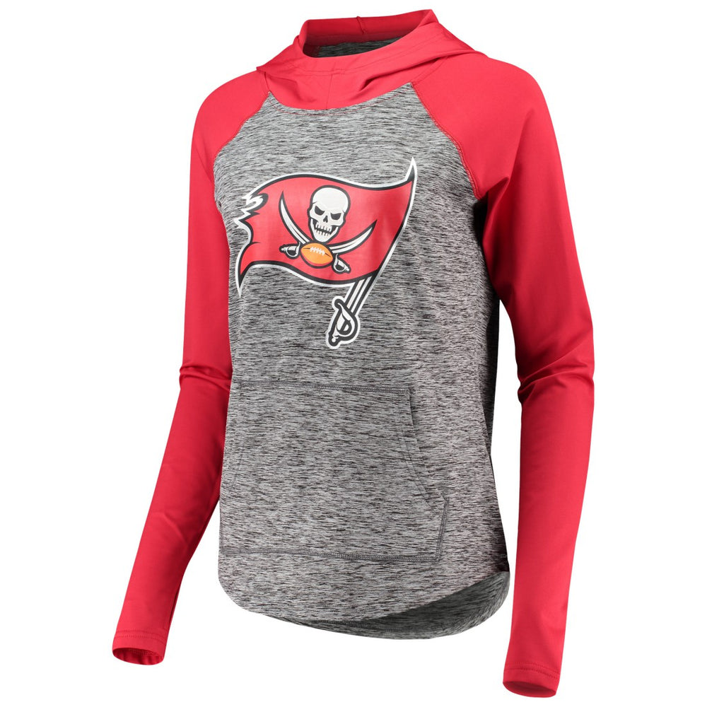 Tampa Bay Buccaneers G-III 4Her by Carl Banks Women's Championship Ring Pullover Hoodie - Heathered Gray/Red outlet