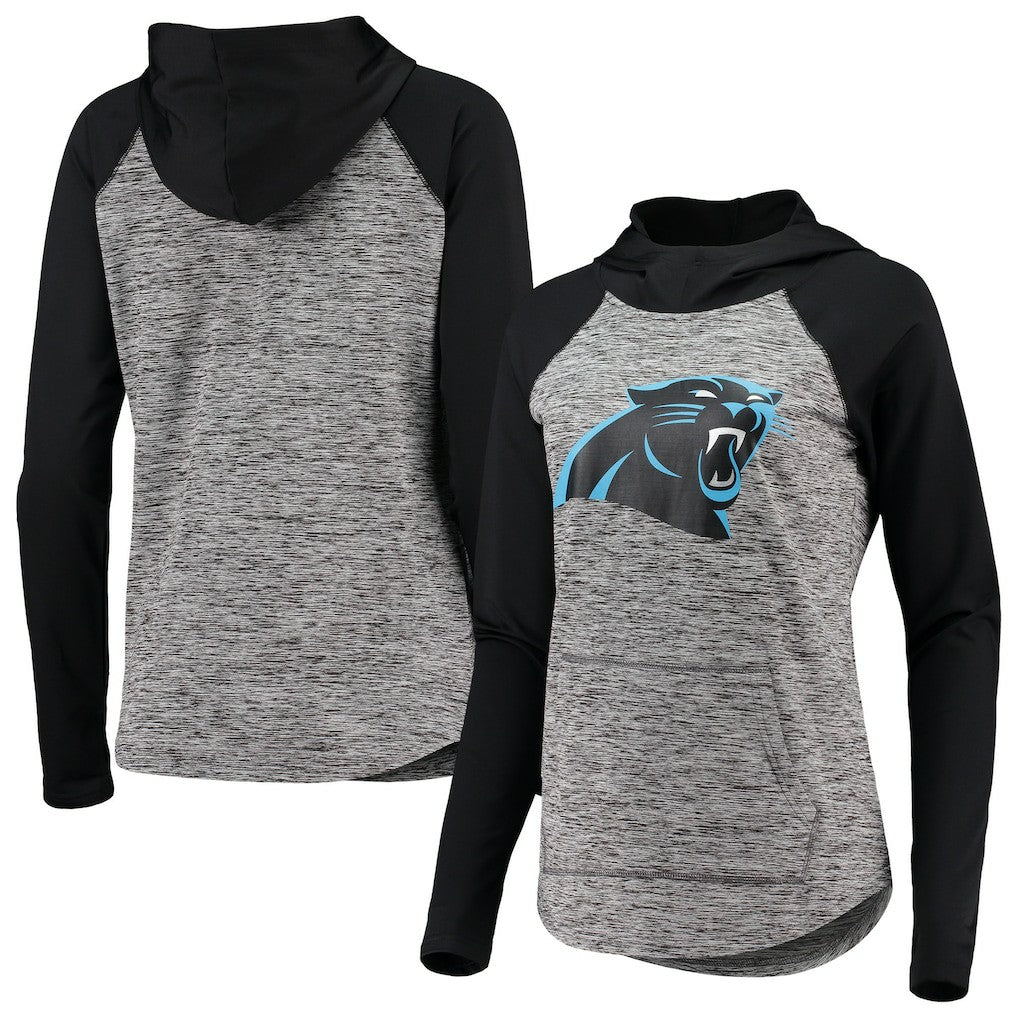 Carolina Panthers G-III 4Her by Carl Banks Women's Championship Ring Pullover Hoodie - Heathered Gray/Black outlet