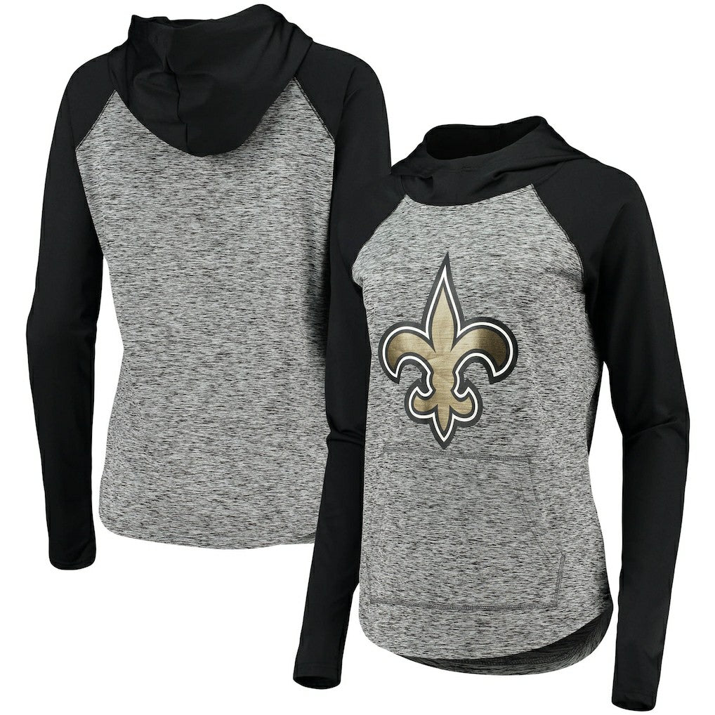 New Orleans Saints G-III 4Her by Carl Banks Women's Championship Ring Pullover Hoodie - Heathered Gray/Black online