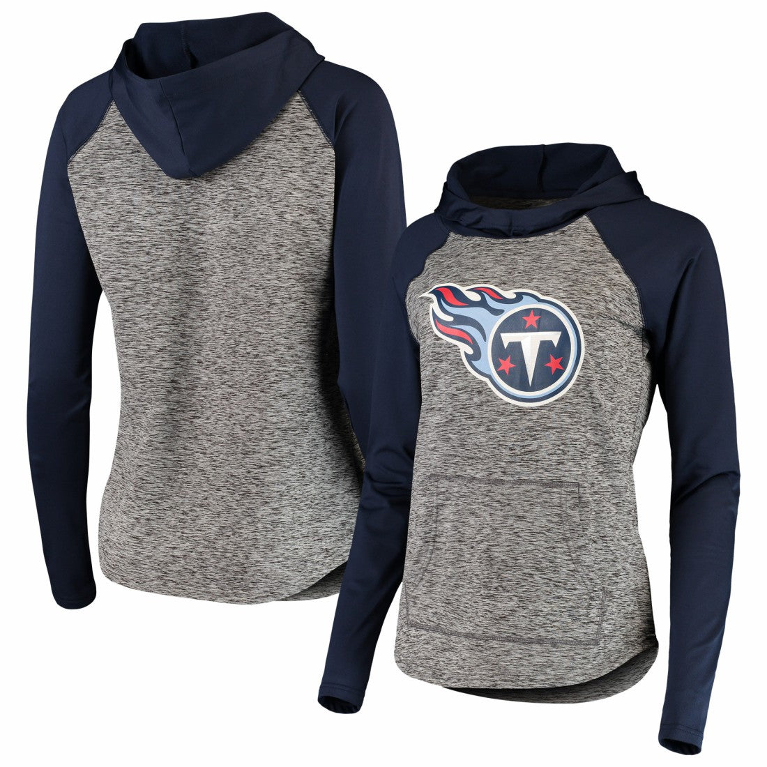 Tennessee Titans G-III 4Her by Carl Banks Women's Championship Ring Pullover Hoodie - Heathered Gray/Navy cheap