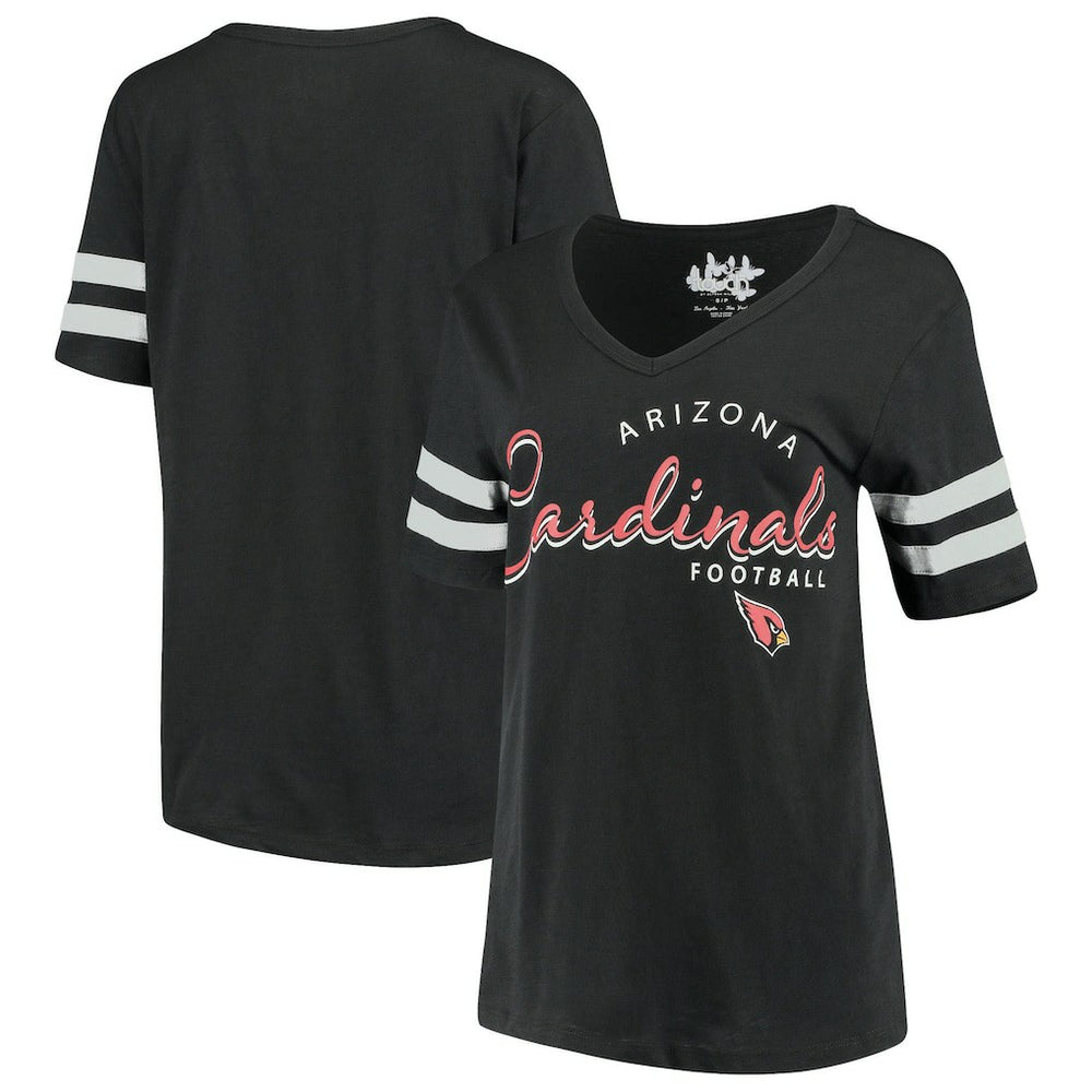 Arizona Cardinals Touch Women's Triple Play V-Neck T-Shirt - Black on sale