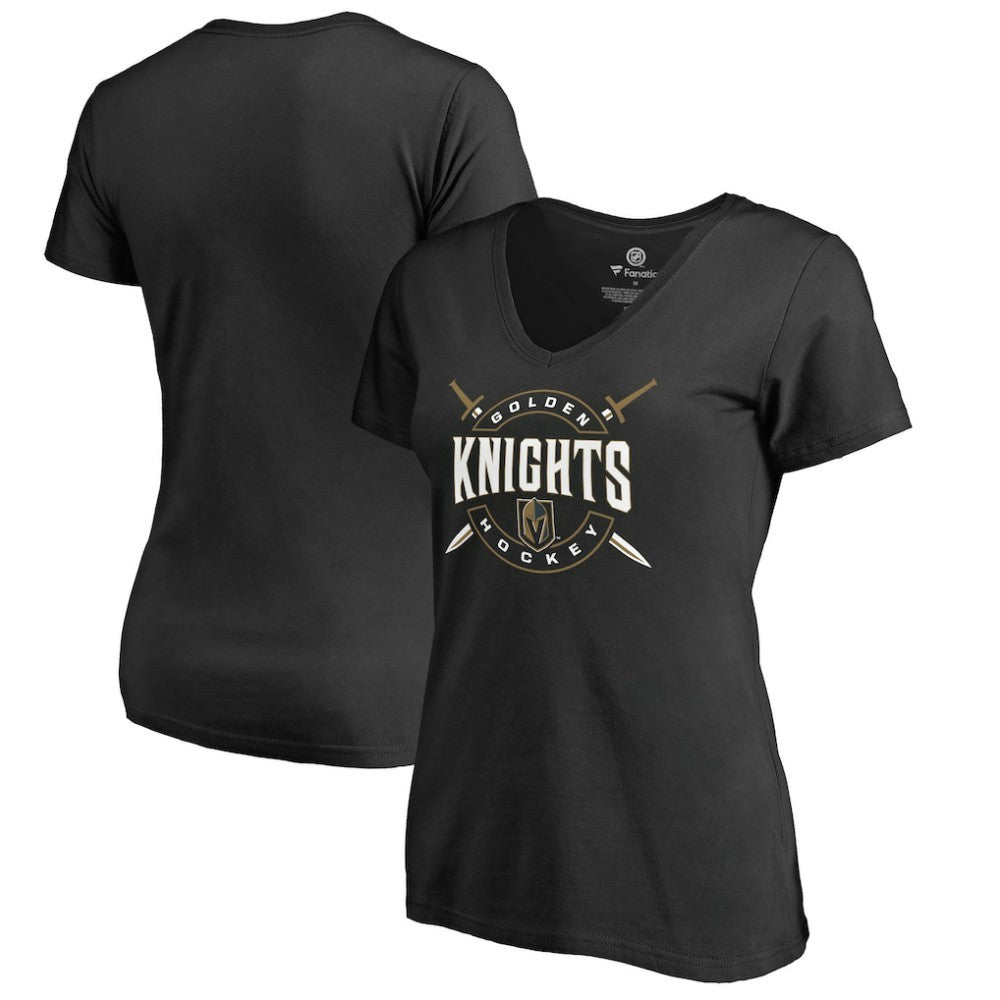 Vegas Golden Knights Women's Hometown Collection Battle Ready V-Neck T-Shirt Black