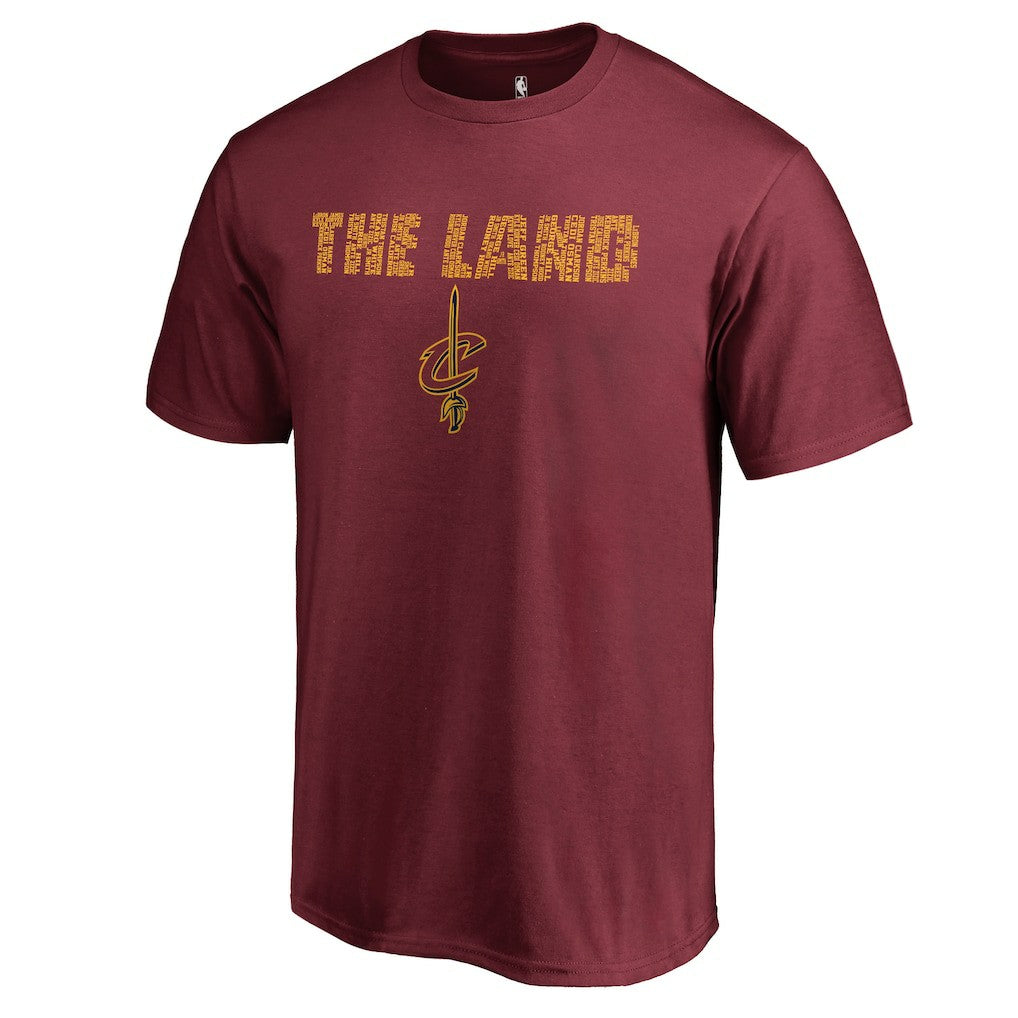 Cleveland Cavaliers Hometown Collection Repeating Roster T-Shirt sale - Garnet for sale